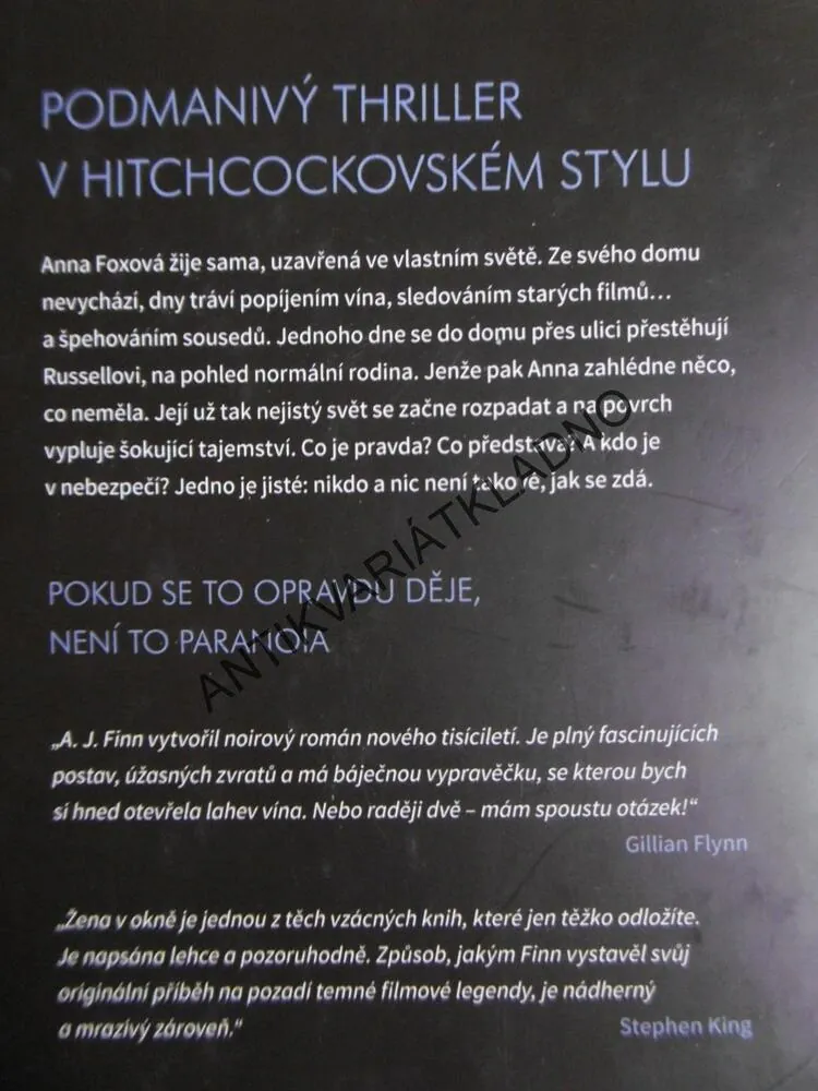 ŽENA V OKNĚ, A.J.FINN, **an