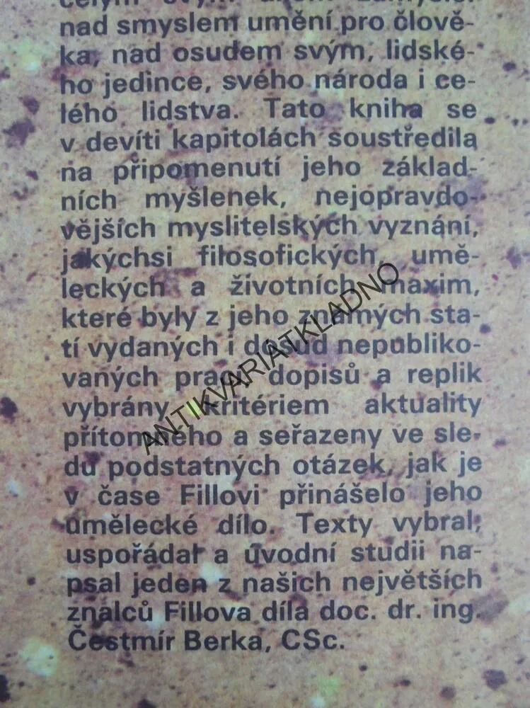 MYŠLENKY, EMIL FILLA, JÁDRA, VÝTVARNÉ UMĚNÍ