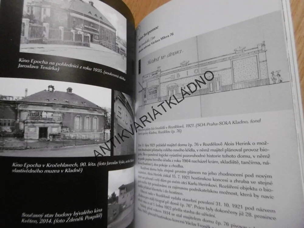 SENSAČNÍ PODÍVANÁ!, DĚJINY KLADENSKÝCH BIOGRAFŮ, ZDENĚK POSPÍŠIL, KLADNO, **an
