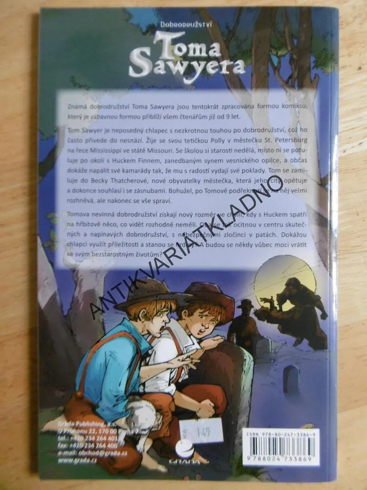 DOBRODRUŽSTVÍ TOMA SAWYERA, MARK TWAIN, KOMIKS