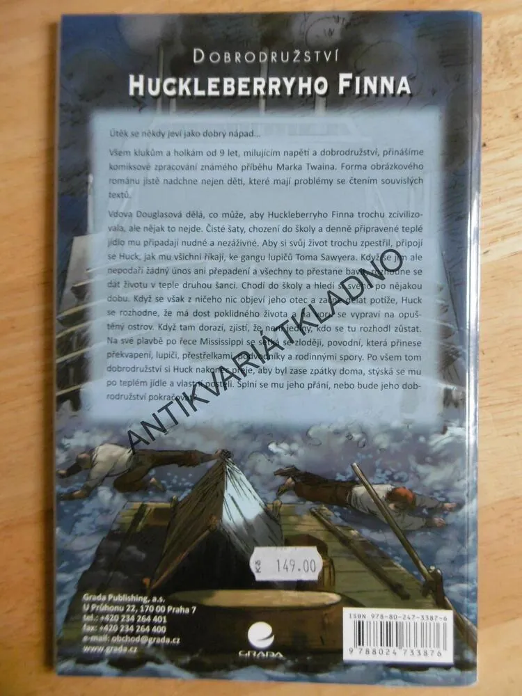 DOBRODRUŽSTVÍ HUCKLEBERRYHO FINNA, MARK TWAIN, KOMIKS, **an