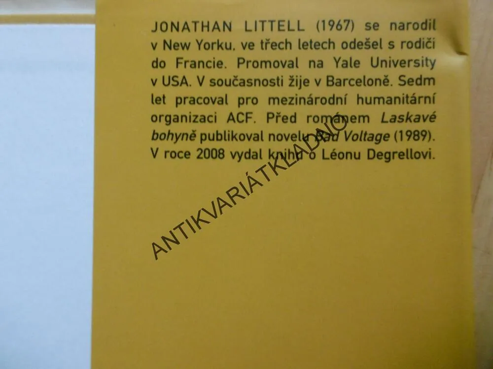 LASKAVÉ BOHYNĚ, JONATHAN LITTELL, **an