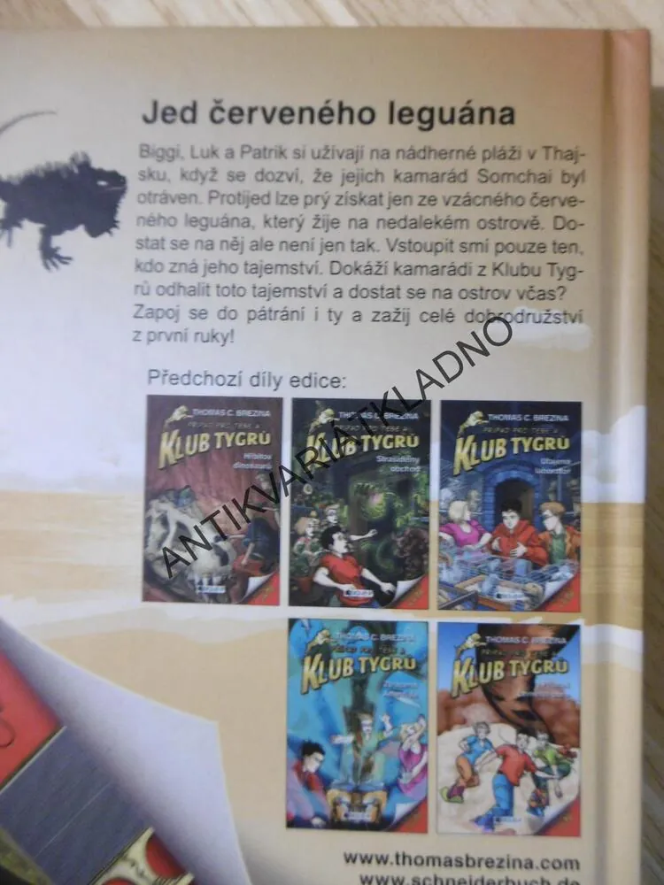 KLUB TYGRŮ, THOMAS BREZINA, JED ČERVENÉHO LEGUÁNA,VČ.LUPY, **an