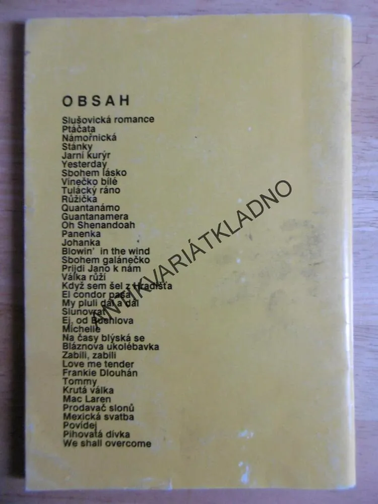 HITY K TÁBORÁKU II. ANEB NA KYTARU V PARTĚ, ZPĚVNÍK, NOTY, TEXTY,AKORDY