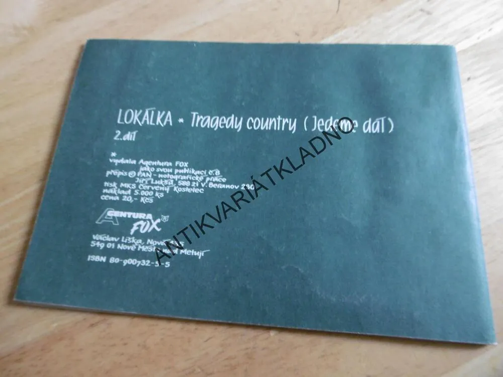 LOKÁLKA TRAGEDY COUNTRY, ZPĚVNÍK 2.DÍL, NOTY, TEXTY,AKORDY