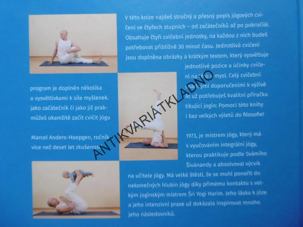ŠKOLA HATHAJÓGY, HATHAJÓGA, CVIČENÍ PRO ZAČÁTEČNÍKY I POKROČILÉ, M.ANDERS-HOEPGEN, **an