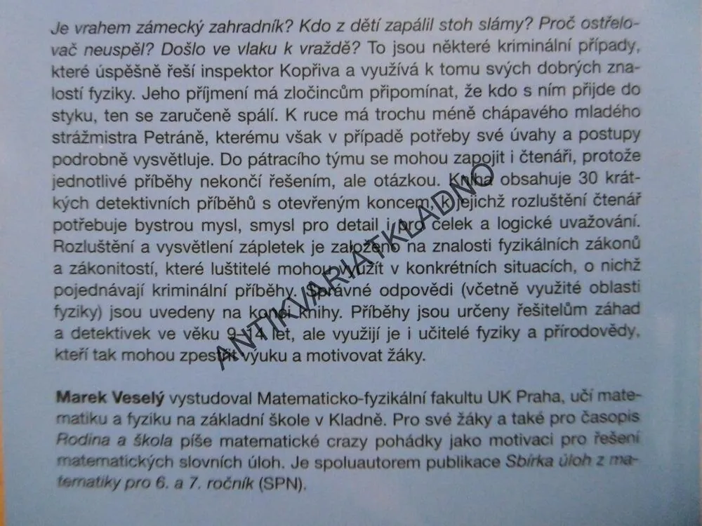PŘÍPADY INSPEKTORA KOPŘIVY, MAREK VESELÝ, **an