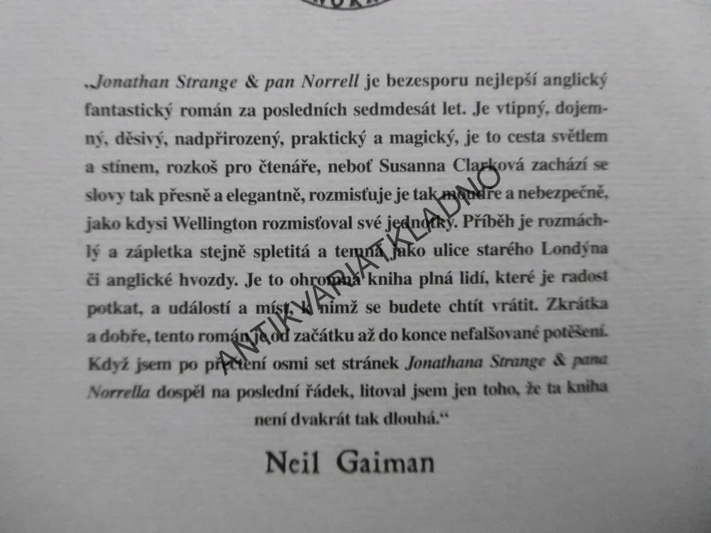 JONATHAN STRANGE, PAN NORRELL, SUSANNA CLARKOVÁ, **an