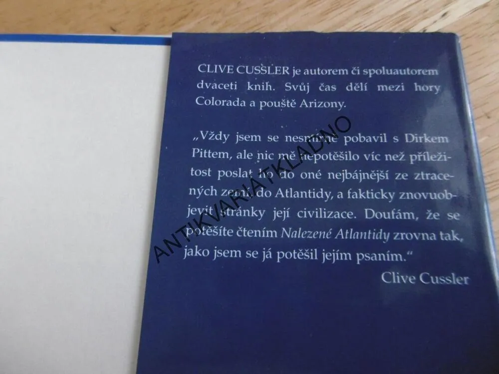 NALEZENÁ ATLANTIDA, CLIVE CUSSLER, **an