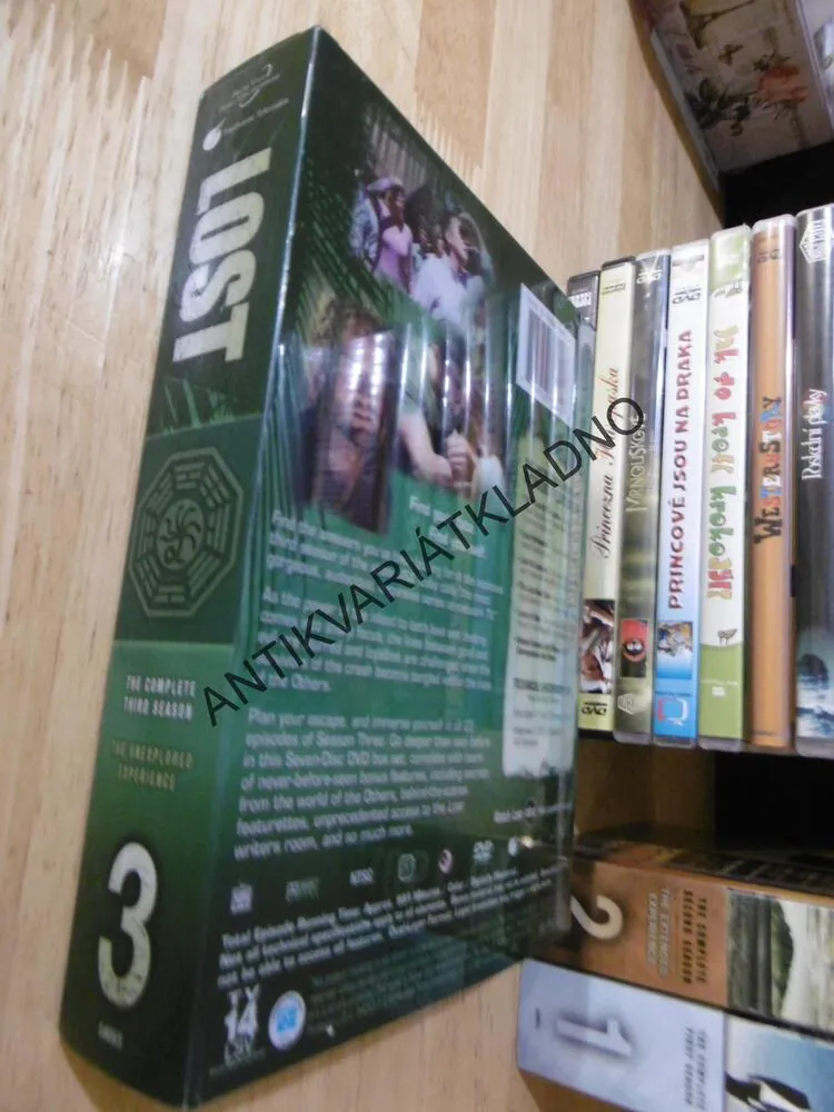LOST 3., DÍLY 1-7, ZTRACENI, POUZE ANGLIČTINA,  DVD FILM