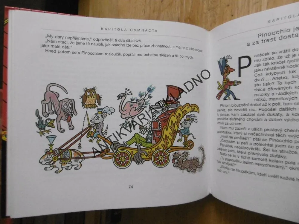 PINOCCHIOVA DOBRODRUŽSTVÍ, CARLO COLLODI, ZMATLÍKOVÁ, 1995, **an