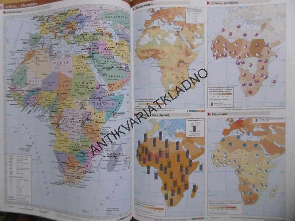 ŠKOLNÍ ATLAS SVĚTA, KARTOGRAFIE PRAHA,