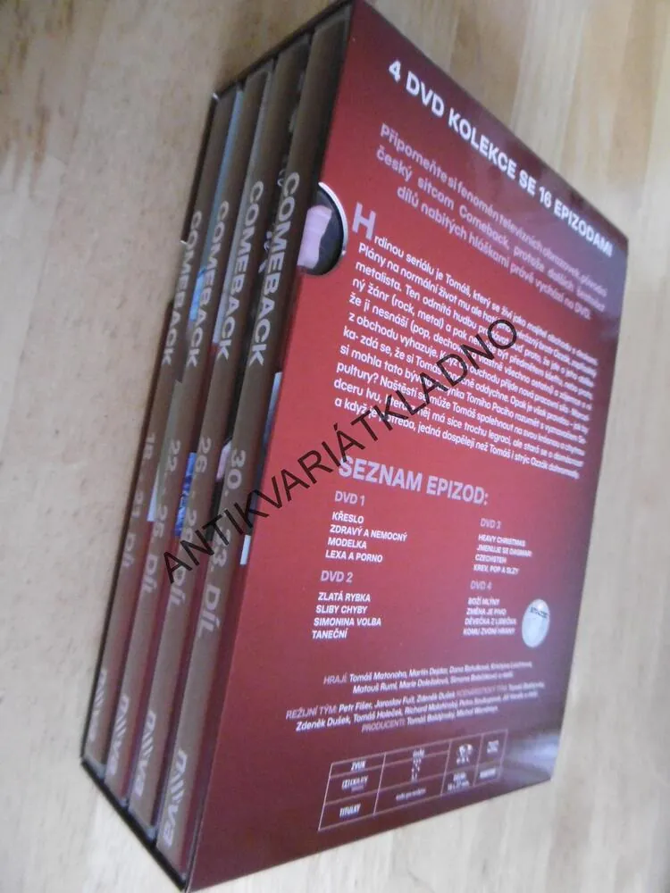 COMEBACK, DRUHÁ SÉRIE 21-33.DÍL, 4 DVD FILM SERIÁL ČR