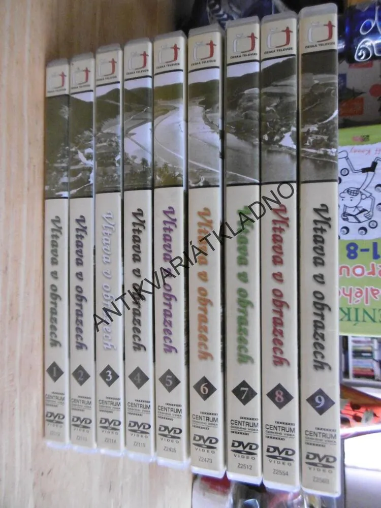 VLTAVA V OBRAZECH, MÍSTOPISNÝ SERIÁL ČR, 9 DVD,