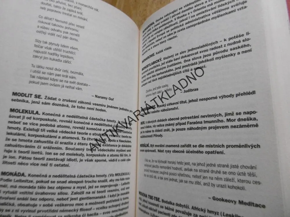 ĎÁBLŮV SLOVNÍK, AMBROSE BIERCE, **an