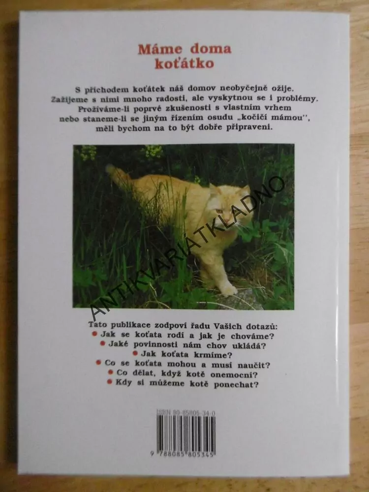 MÁME DOMA KOŤÁTKO, THEILIG, VÝVOJ, VÝCHOVA A PÉČE O KOŤATA, **an