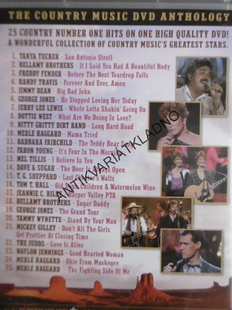 4 X 25 COUNTRY CLASSICS, NUMBER 1., DVD HUDBA