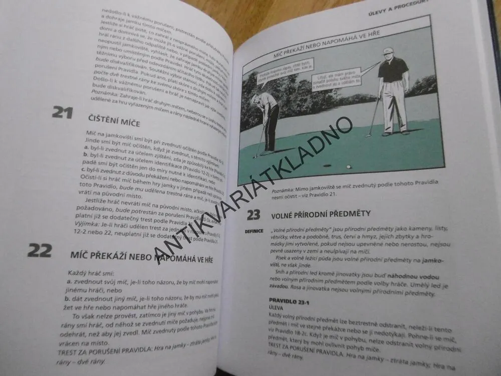 ILUSTROVANÁ PRAVIDLA GOLFU, ZÁKLADY GOLF, HRA, SPORT, **an