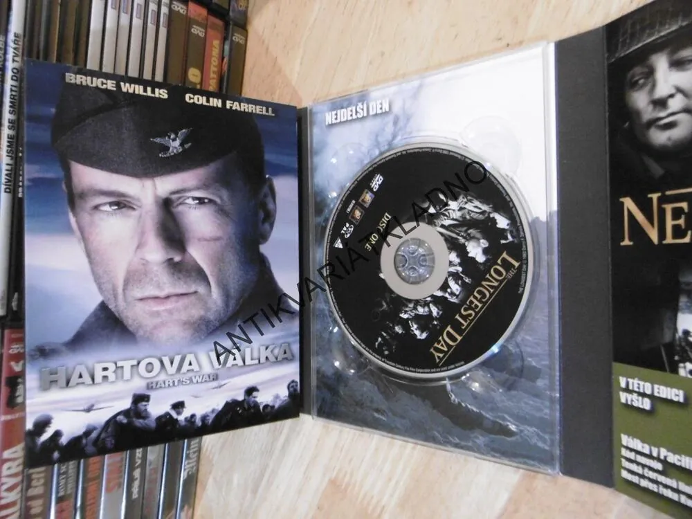 ZÁPADNÍ FRONTA- NEJDELŠÍ DEN, MOST U REMAGENU, HARTOVA VÁLKA, 3 X DVD FILM