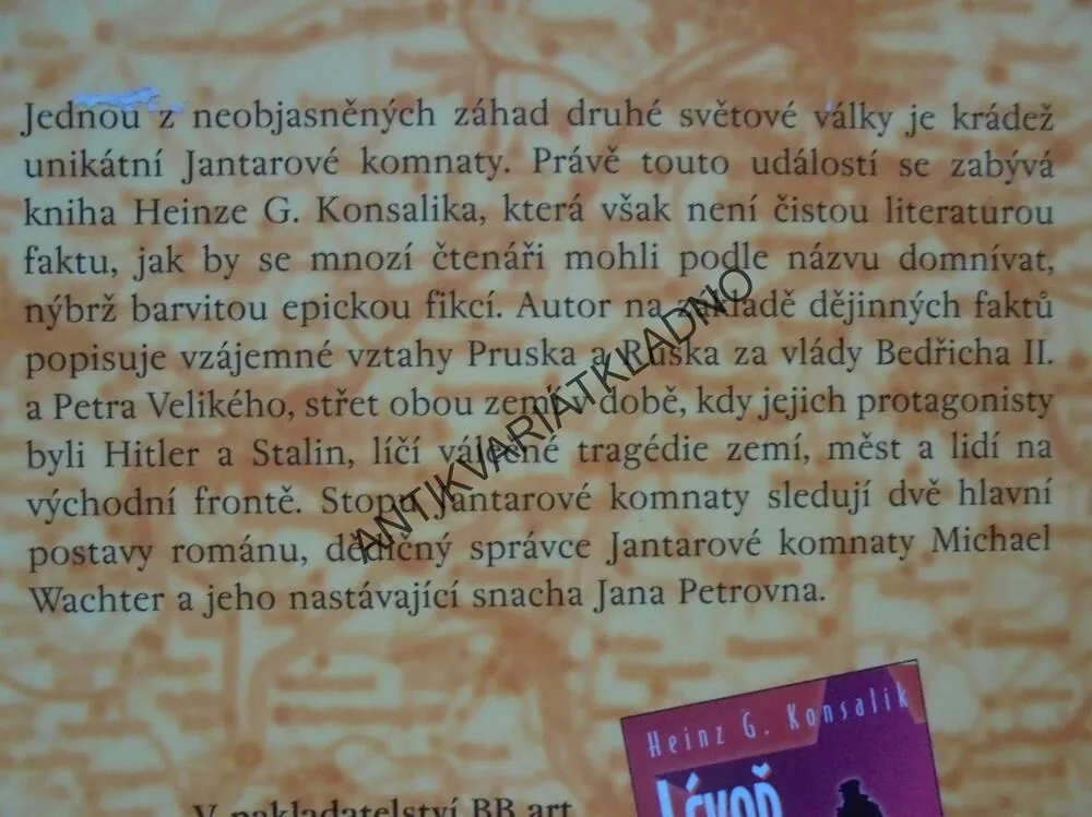 JANTAROVÁ KOMNATA, HEINZ G.KONSALIK, **an