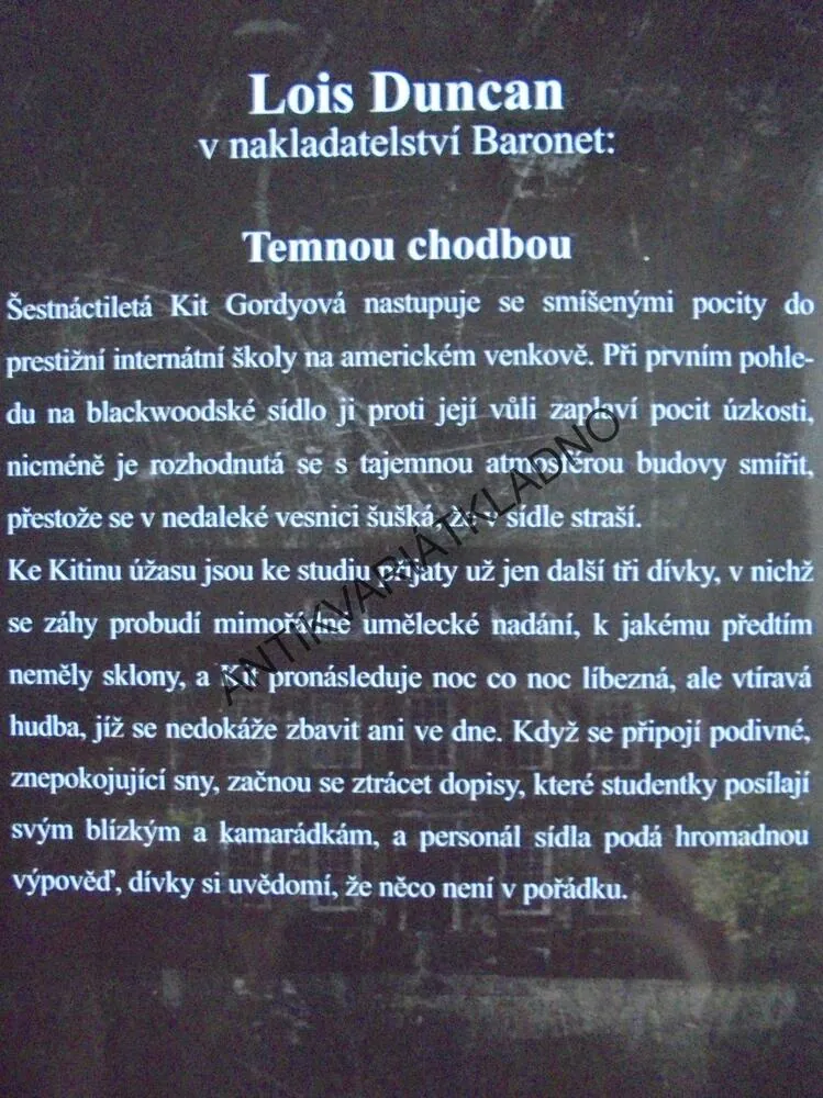 TEMNOU CHODBOU, LOIS DUNGAN,BLACKWOOD SCHOOL