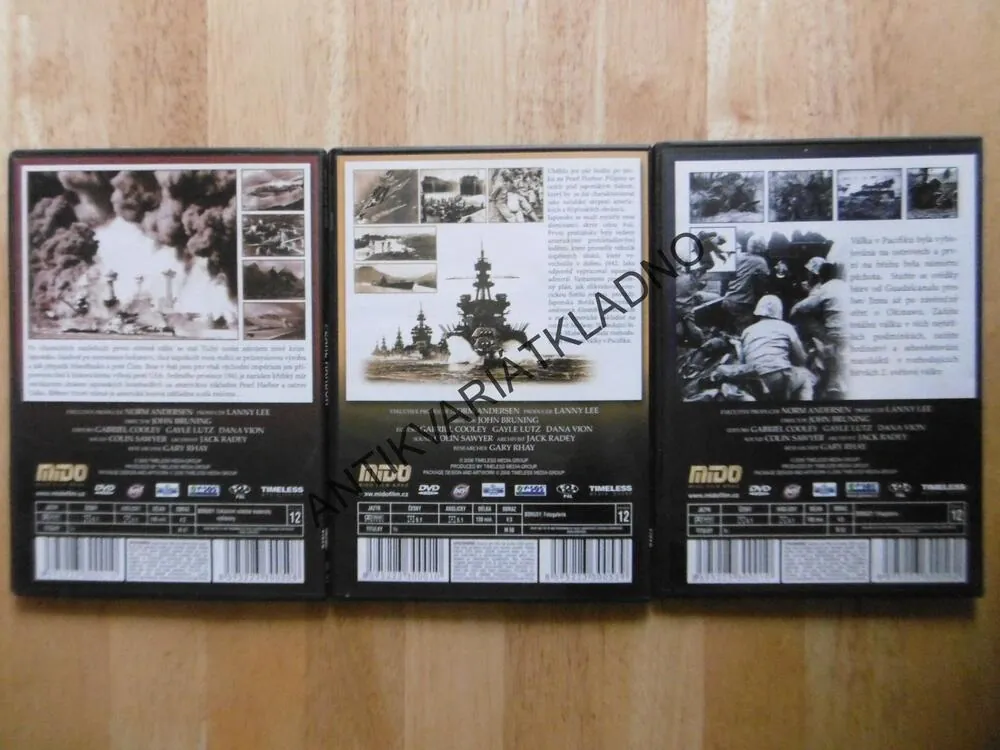 PEARL HARBOR,VÁLKA V PACIFIKU, 1-3, DVD FILM DOKUMENT