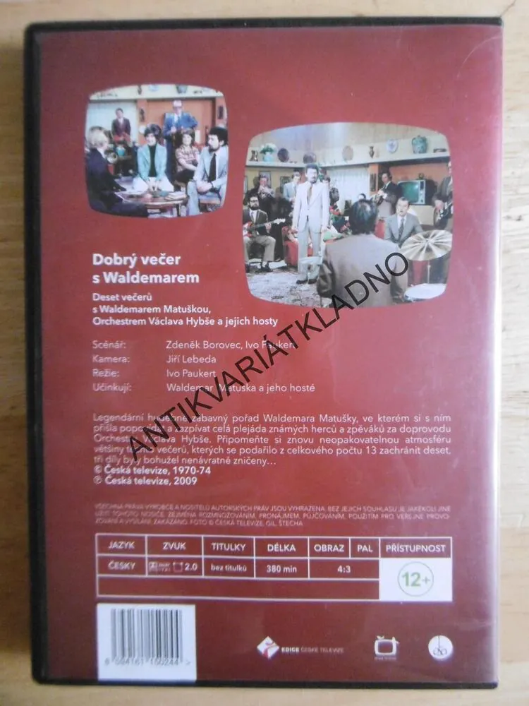 DOBRÝ VEČER S WALDEMAREM, MATUŠKA, 3 DVD FILM