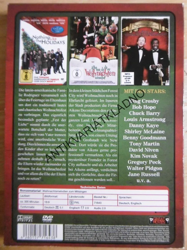 THE THREE TENORS CHRISTMAS, DVD HUDBA
