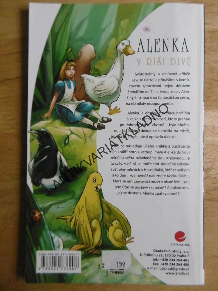 ALENKA V ŘÍŠI DIVŮ, LEWIS CARROLL, KOMIKS