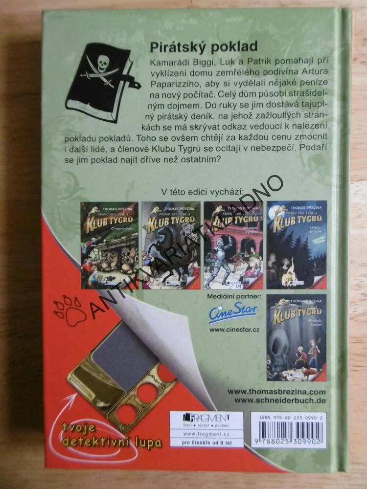 KLUB TYGRŮ, THOMAS BREZINA, PIRÁTSKÝ POKLAD,VČ.LUPY