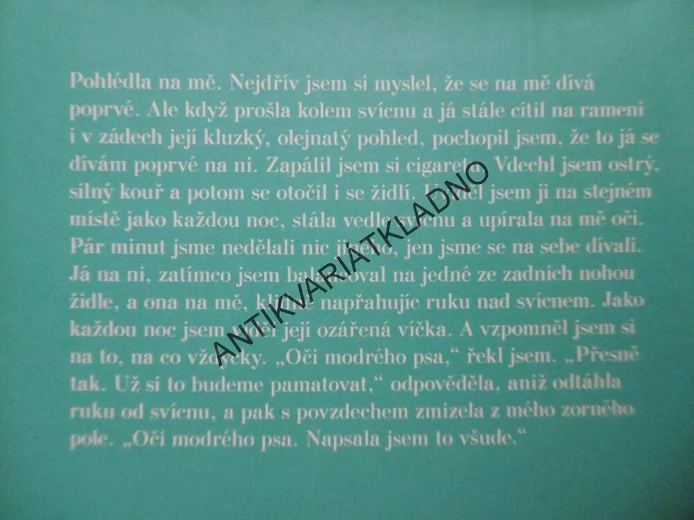 OČI MODRÉHO PSA, GABRIEL GARCÍA MÁRQUEZ, **an