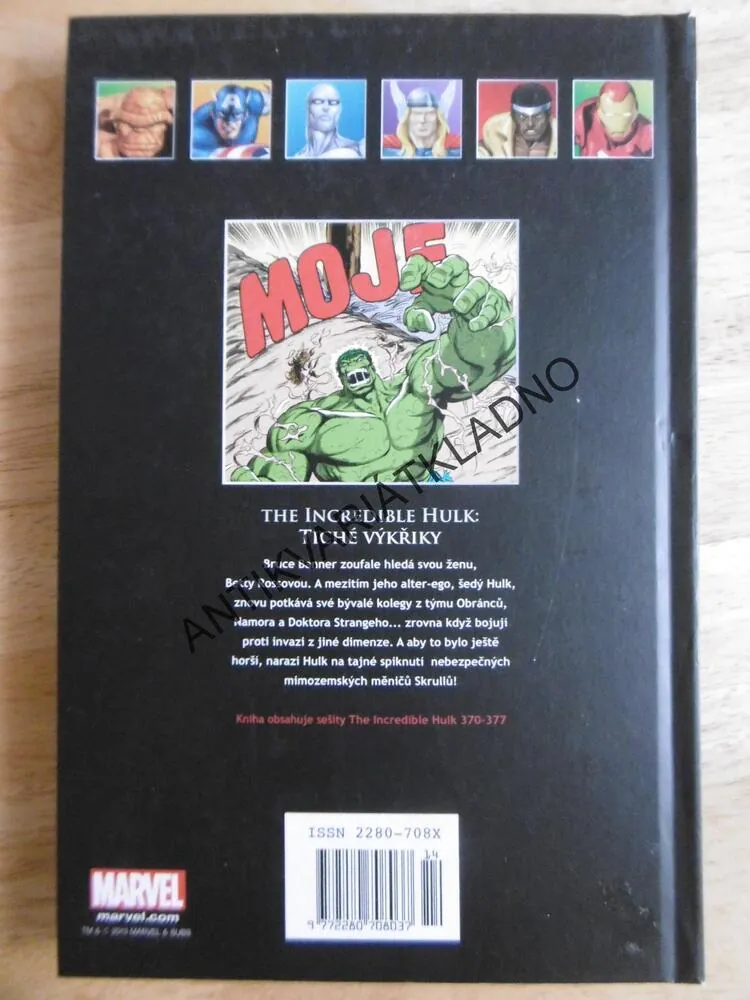 HULK, TICHÉ VÝKŘIKY, KOMIKS MARVEL 11.,