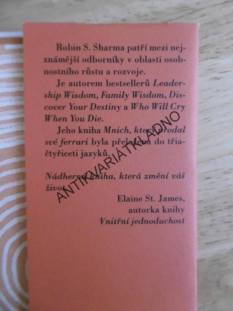 MNICH, KTERÝ PRODAL SVÉ FERRARI, ROBIN S. SHARMA, **an