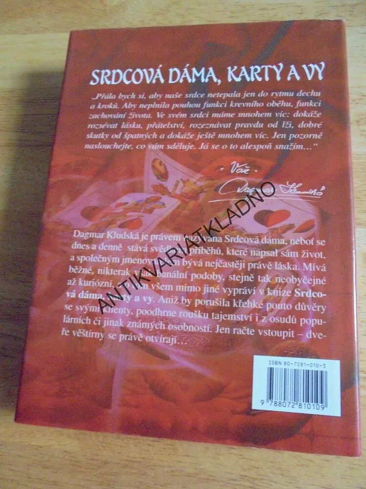 SRDCOVÁ DÁMA , KARTY A VY, TAROT, KLUDSKÁ