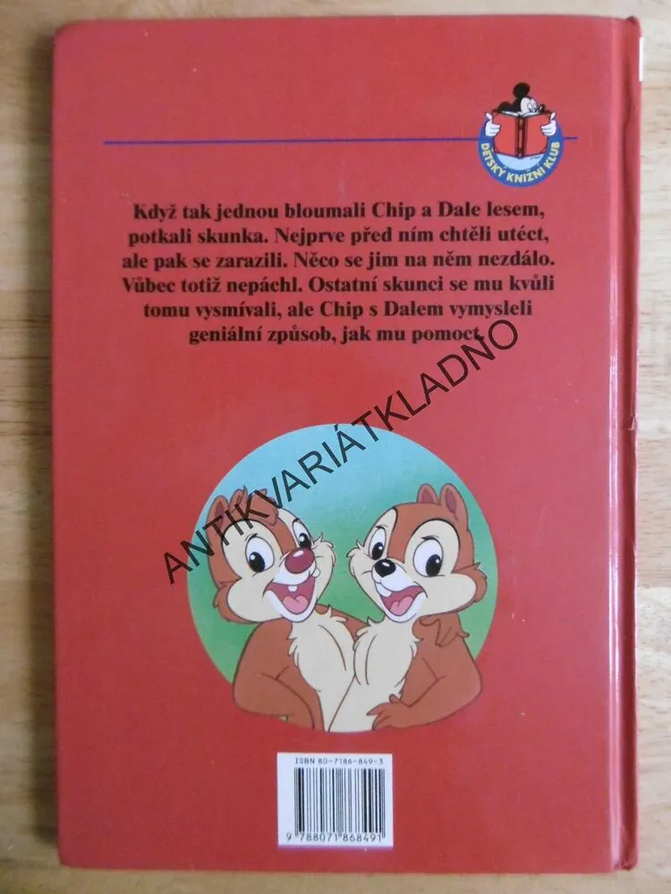 CHIP A DALE A SMUTNÝ SKUNK, WALT DISNEY 