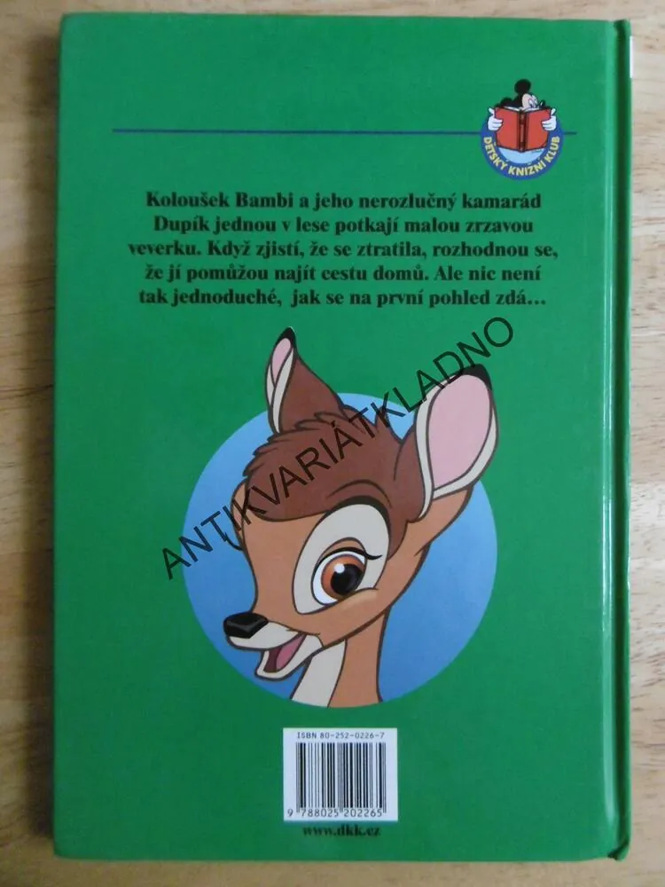BAMBI A ZTRACENÁ VEVERKA, WALT DISNEY, **an