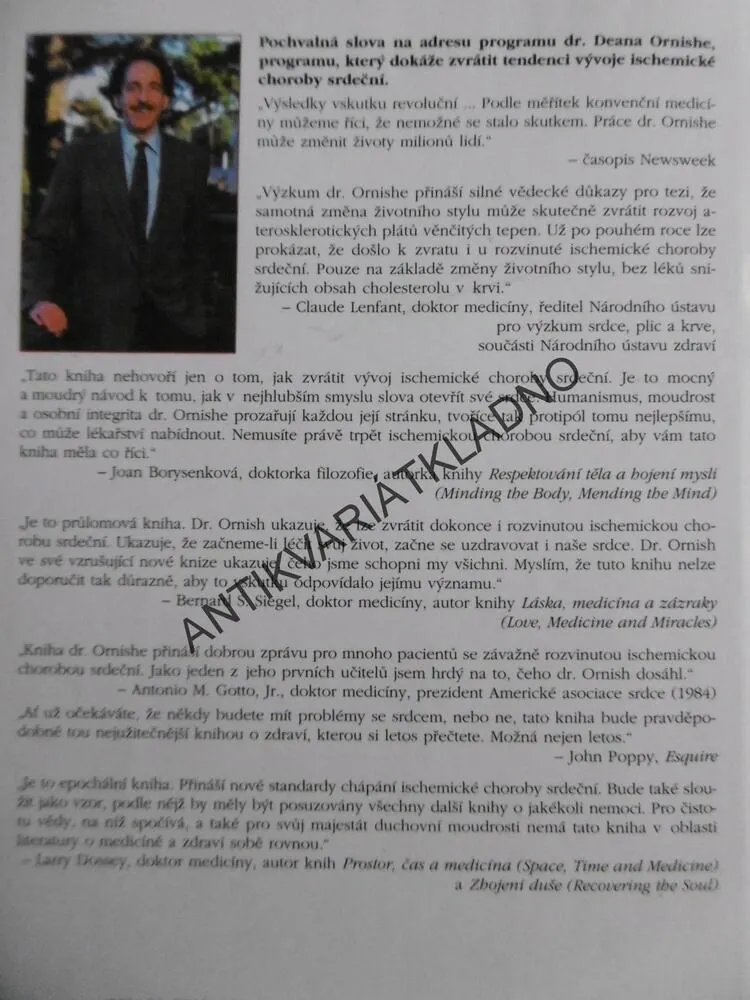 MĚJTE ZNOVU ZDRAVÉ SRDCE, DEAN ORNISH