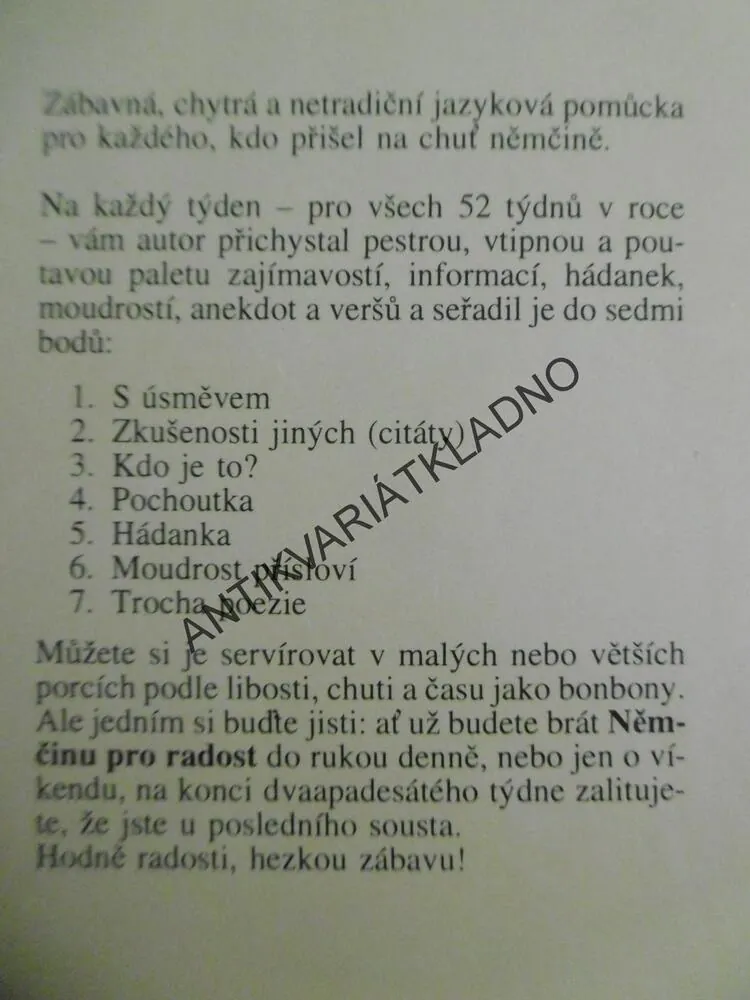 NĚMČINA PRO RADOST, WALTER ENDLER