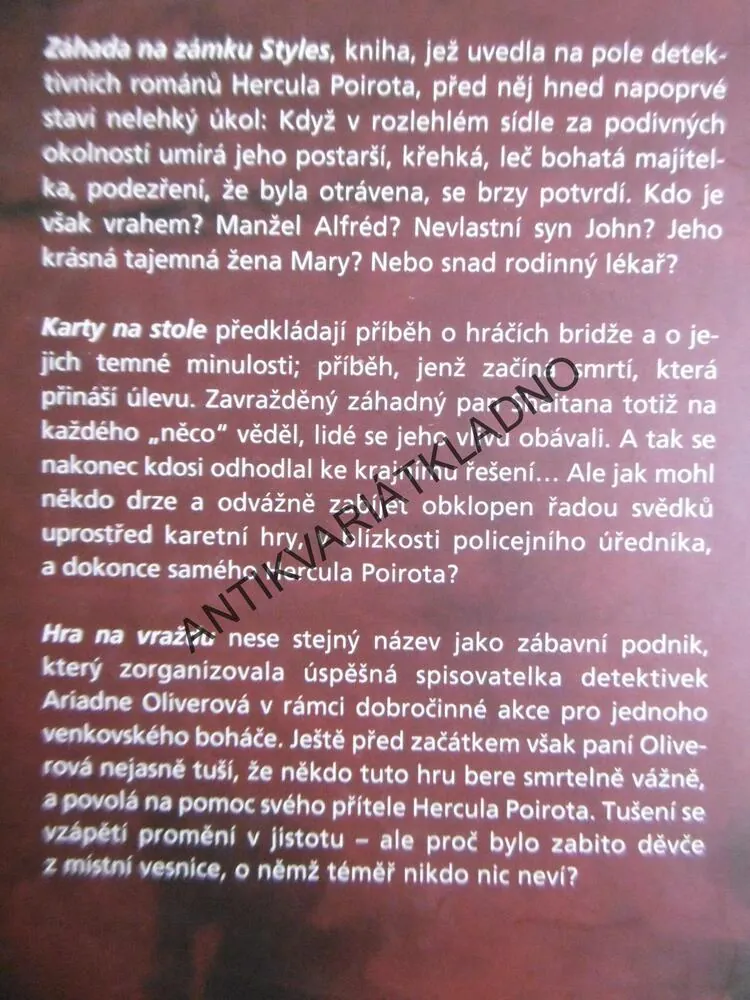 3 X HERCULE POIROT, AGATHA CHRISTIE, **an