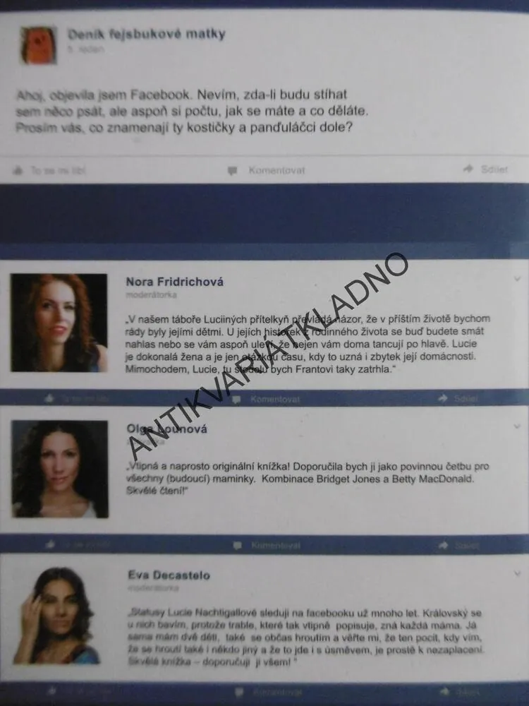 DENÍK FEJSBUKOVÉ MATKY, LUCIE NACHTIGALLOVÁ, **an