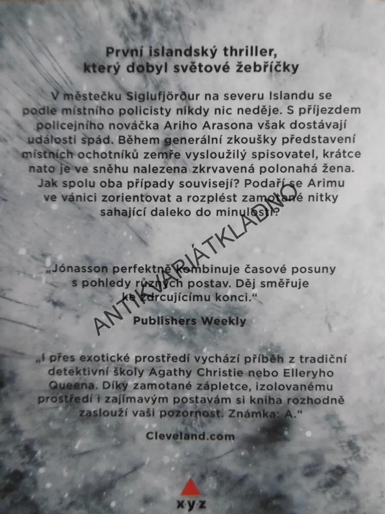 SNĚŽNÁ SLEPOTA, RAGNAR JÓNASSON, **an