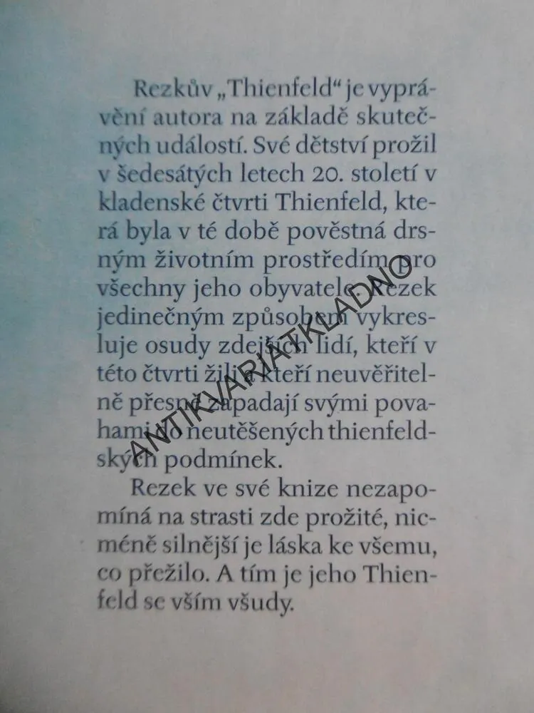 THIENFELD, JIŘÍ REZEK, **an