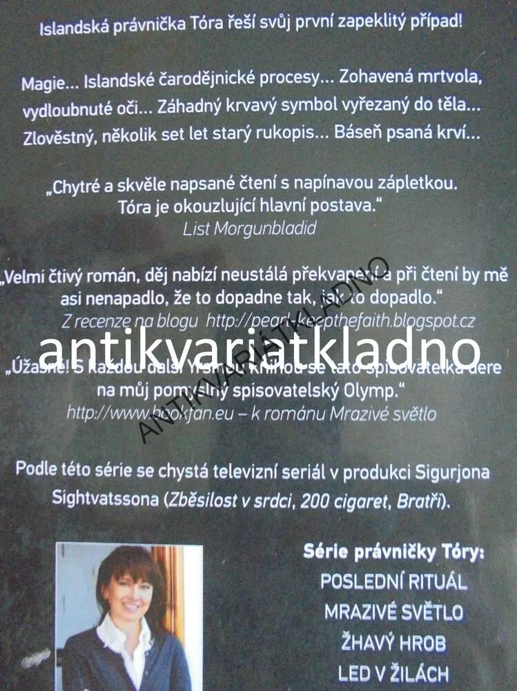 POSLEDNÍ RITUÁL, YRSA SIGURDARDÓTTIR