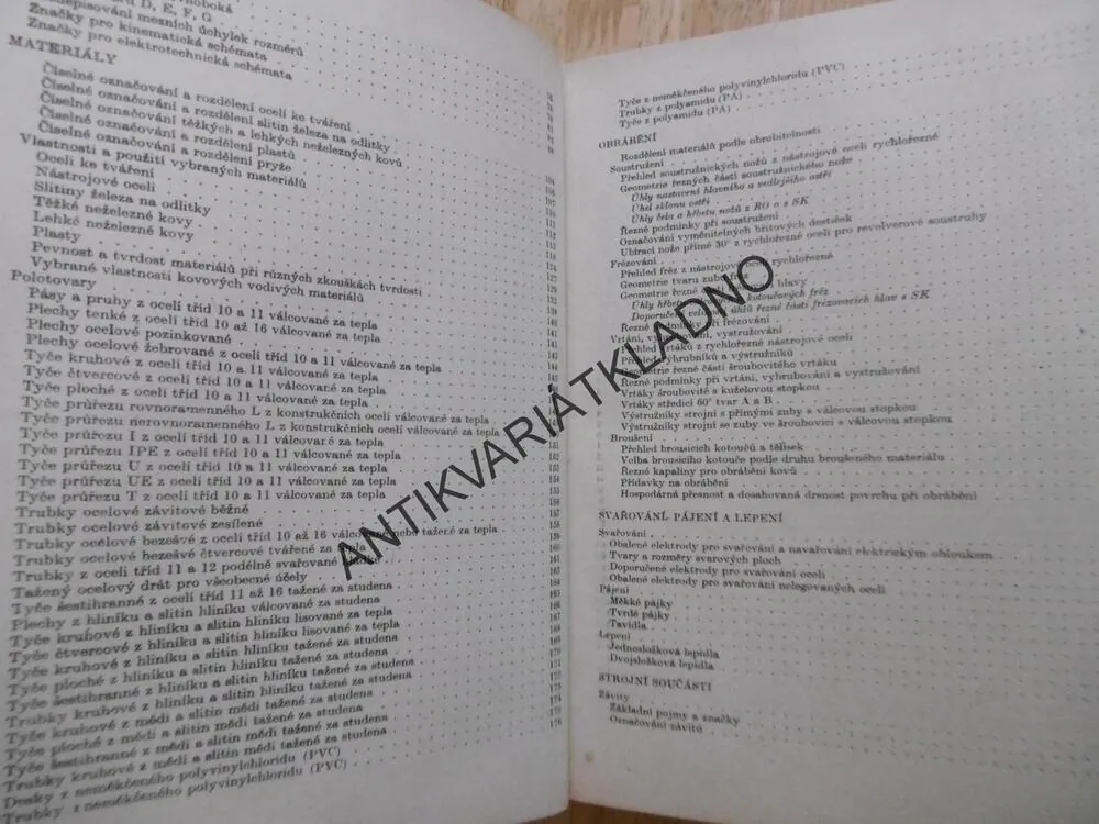 STROJNICKÉ TABULKY PRO SOU, VÁVRA, LEINVEBER, **an