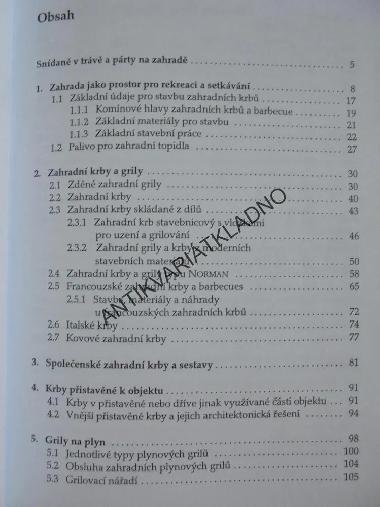 ZAHRADNÍ KRBY A GRILY, VÁCLAV VLK, ZAHRADA