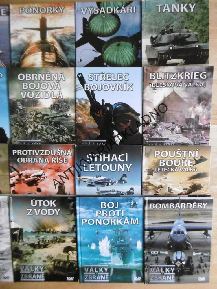VÁLKY A ZBRANĚ 1-26. VE STOJANU, DOKUMENT DVD FILM ČASOPIS