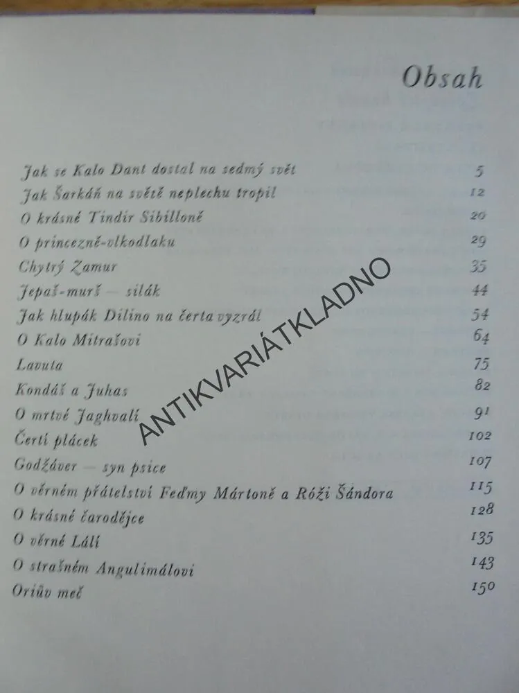 ZPÍVAJÍCÍ HOUSLE, CIKÁNSKÉ POHÁDKY, VOŘÍŠKOVÁ,1969