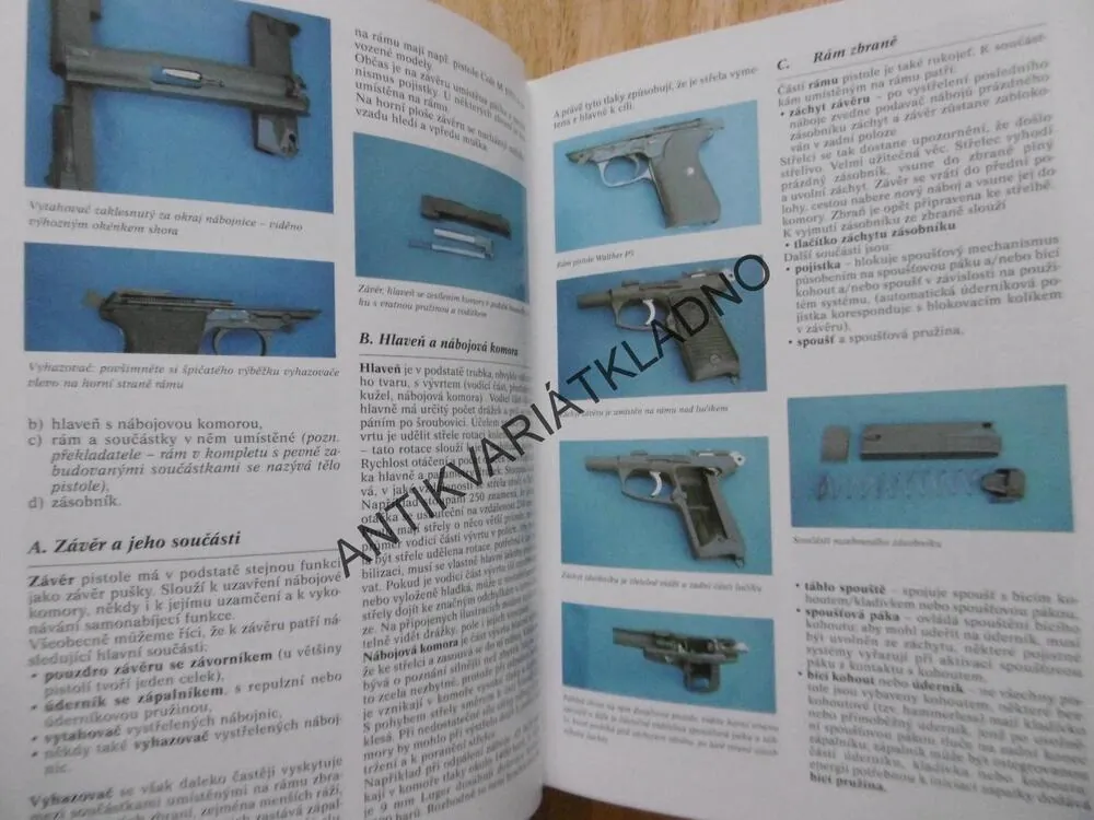 ENCYKLOPEDIE PISTOLÍ A REVOLVERŮ, A.E. HARTINK, ZBRANĚ, **an