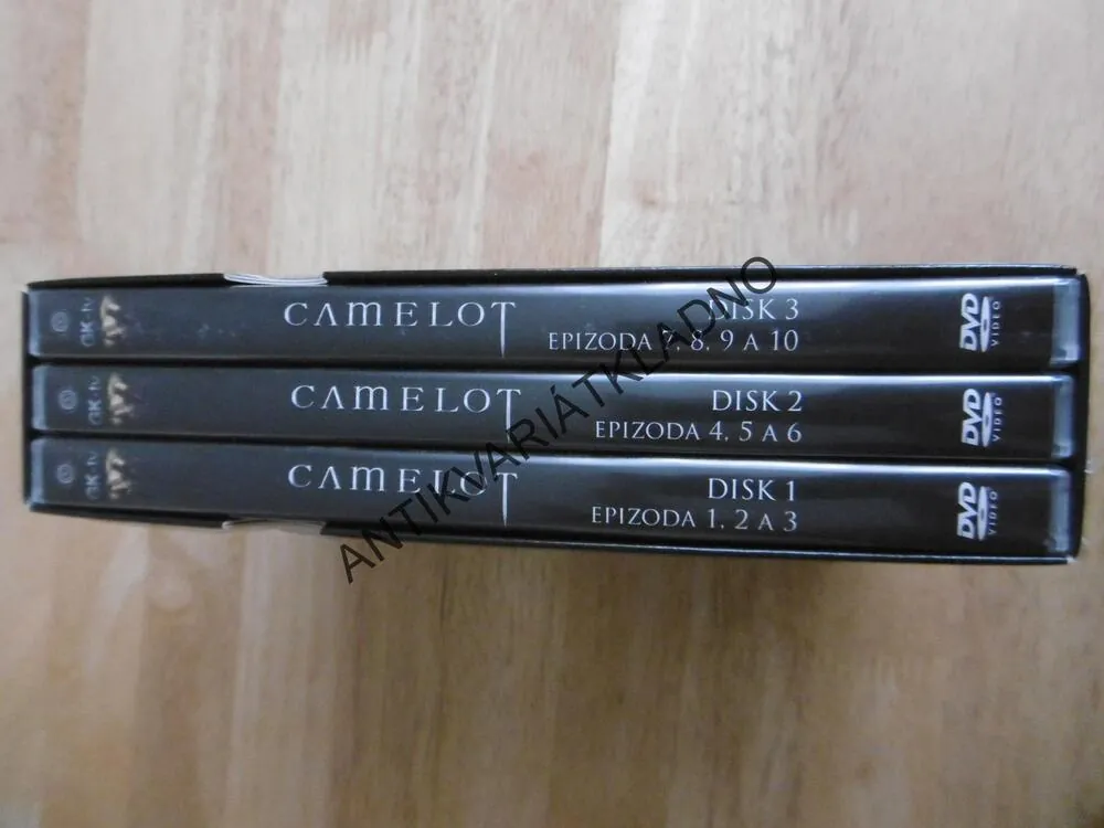 CAMELOT 1-10.DÍL., 3 DVD FILM SERIÁL