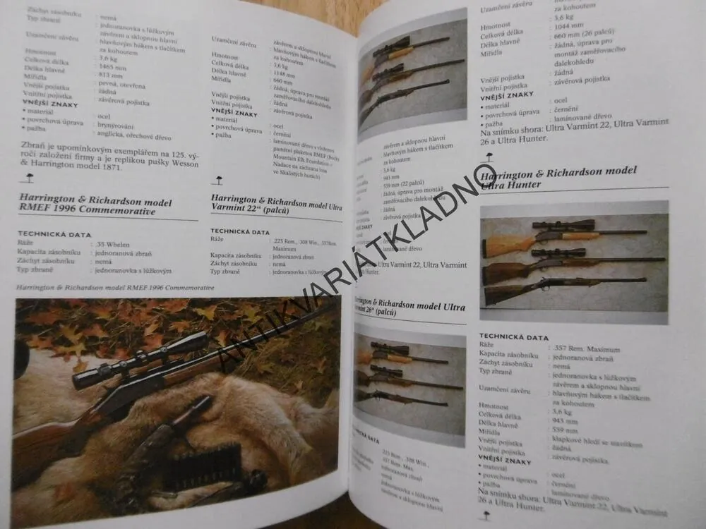 ENCYKLOPEDIE PUŠEK A KARABIN, A.E. HARTINK, ZBRANĚ